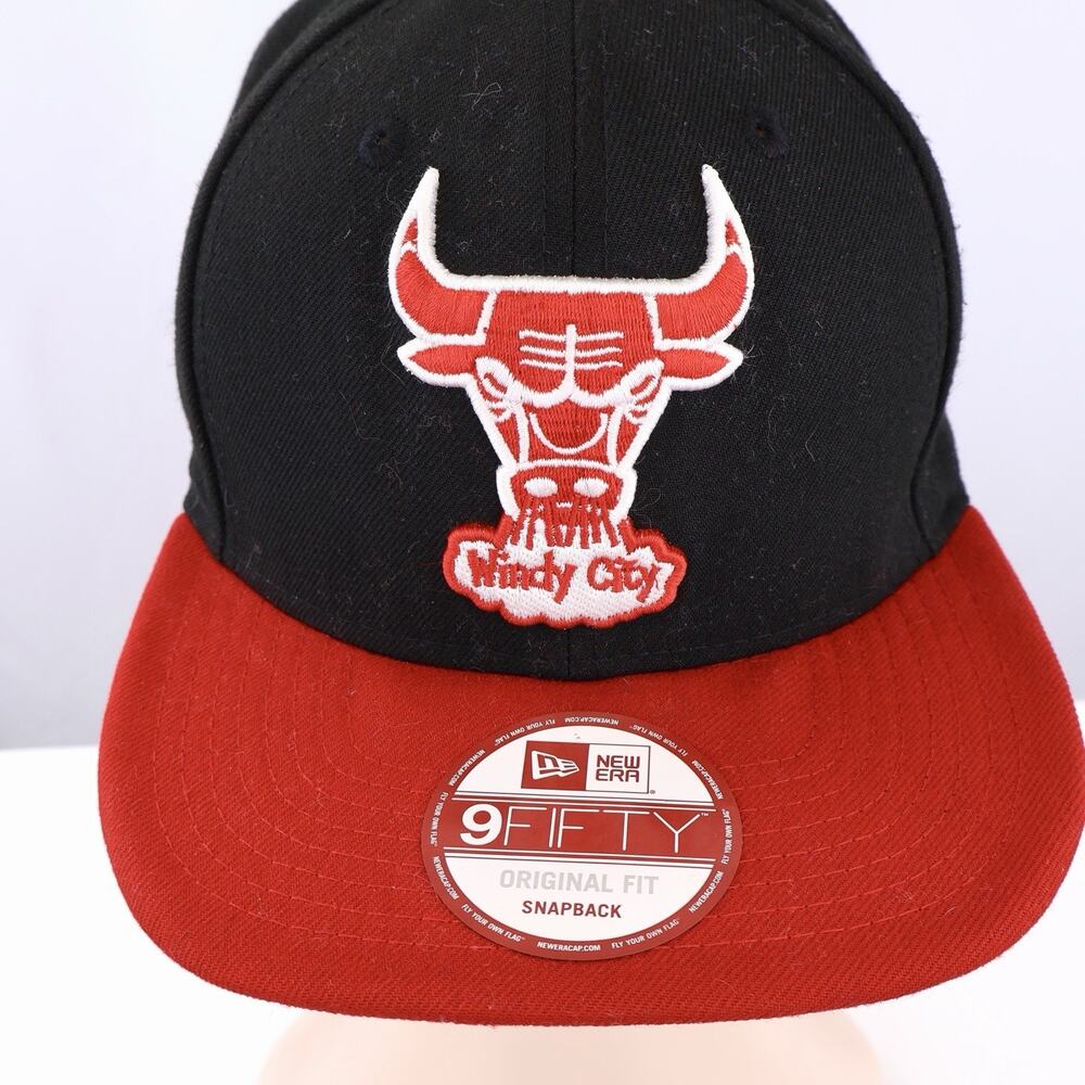 New Era 9FIFTY Chicago Bulls Windy City Hardwood Classics Snapback Hat NBA - Picture 2 of 8